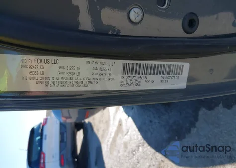 2017 Dodge Challenger Gt z USA, uszkodzony, nr VIN 2C3CDZGG1HH543104